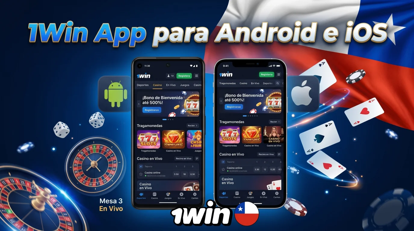 Aplicación de 1Win para Android e iOS para jugadores de Chile