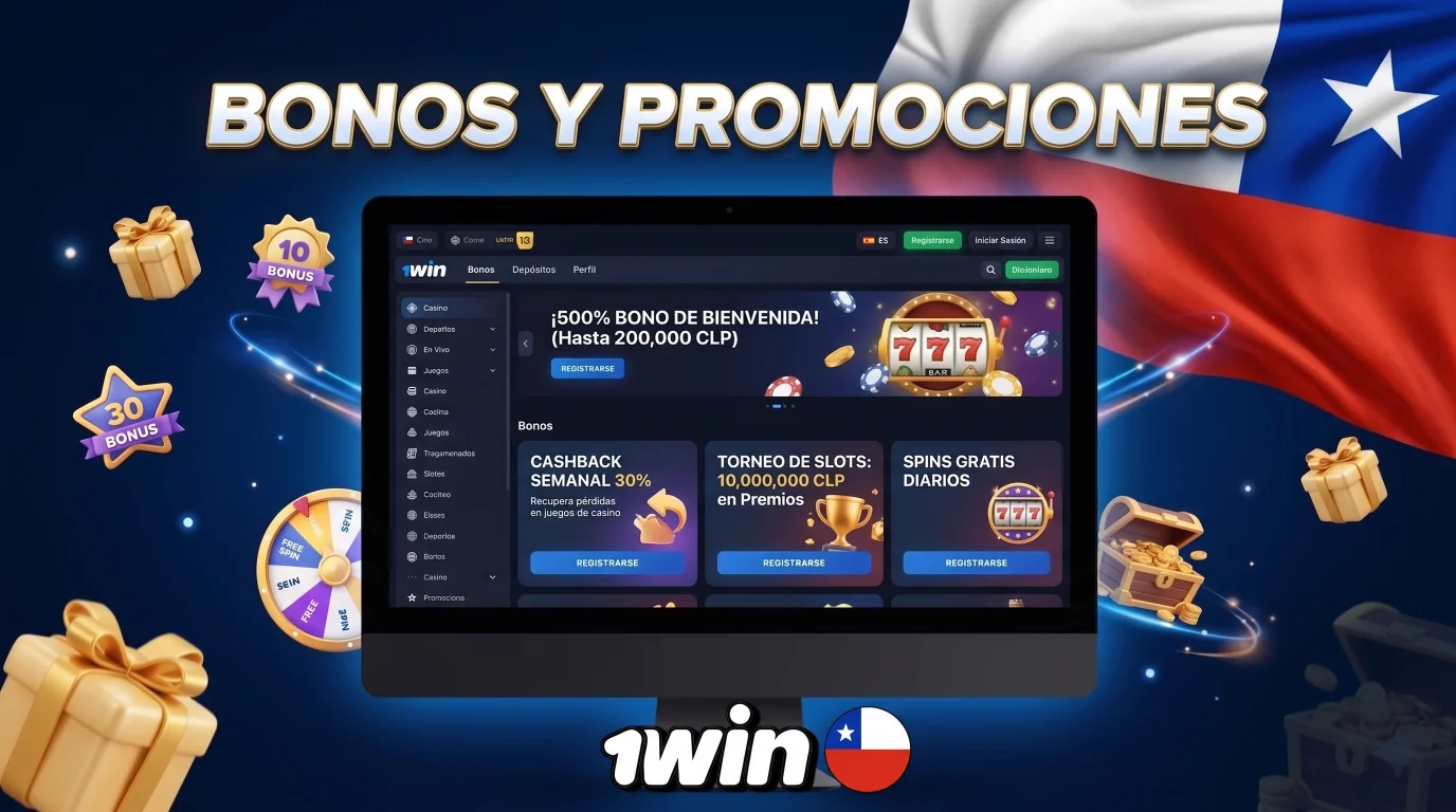 Ofertas de bonos en 1Win para jugadores de Chile