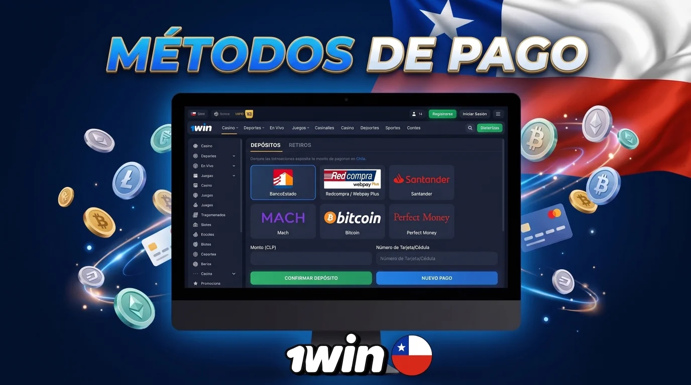Métodos de pago para jugadores de Chile en 1Win